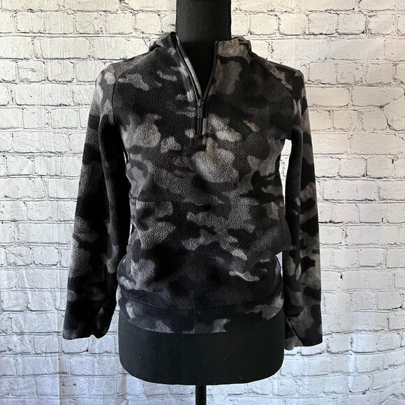 All in motion black gray camo sport Hoodie Pullover Size Medium -0299 - Picture 3 of 6